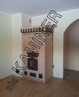 Stoves-fireplaces made of bricks